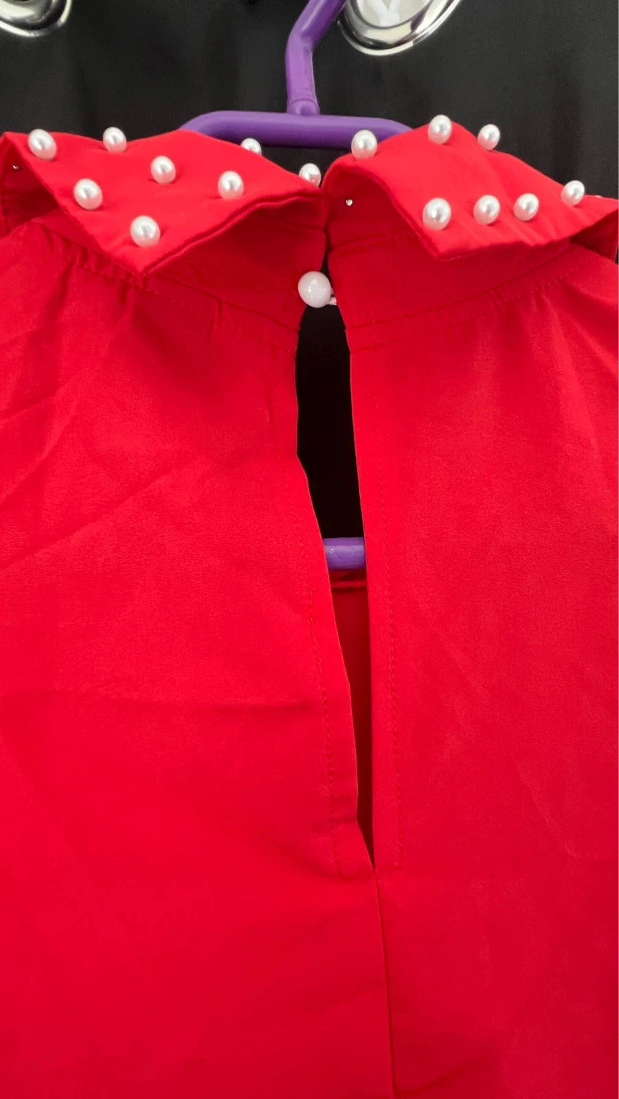 Deslumbrante Vestido Vermelho com Contas. – photo 7